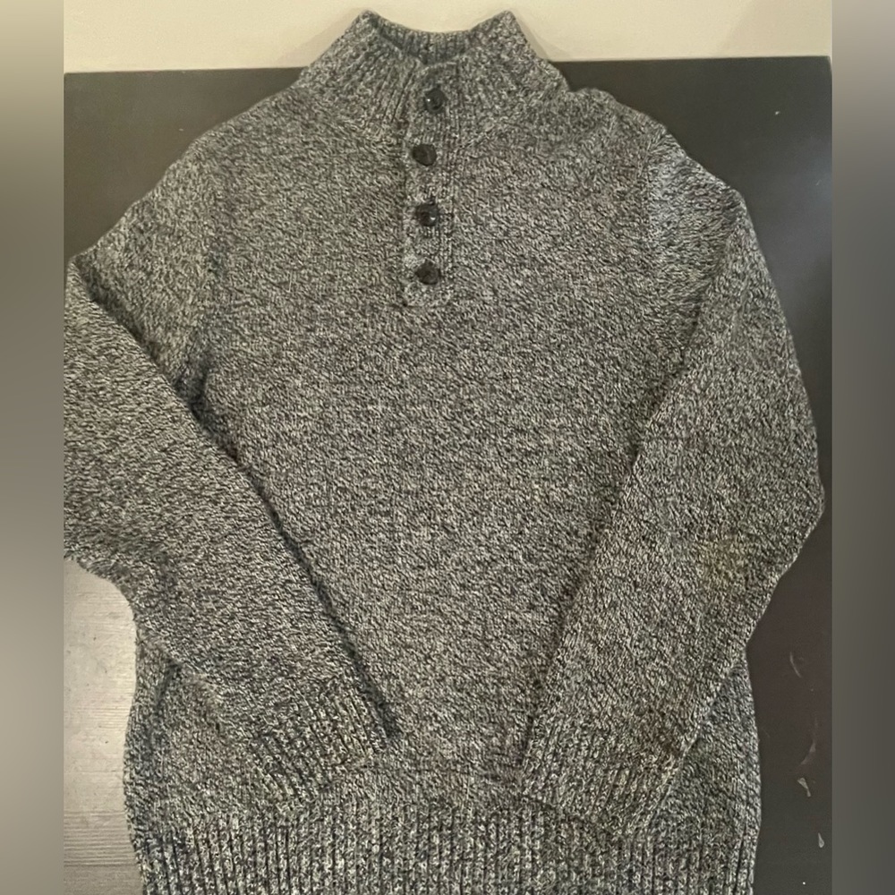 Old Navy Cotton/Poly Button QZip Sweater *Great Cond* Size M